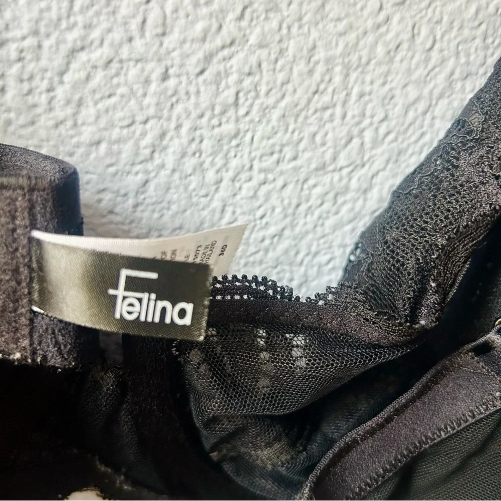 Felina Peridot Unlined Lace Bra, size 36D - Picture 10 of 12